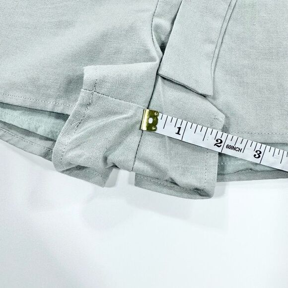 Lulus grey high waisted paper bag shorts L - Picture 8 of 10